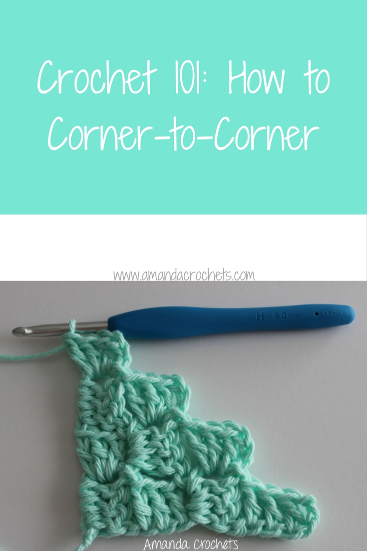 how crochet corner to to Corner  Amanda Crochets  Corner How